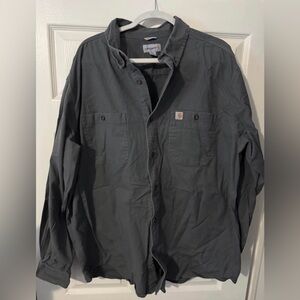 Carhartt Men's Charcoal Shirt Jacket